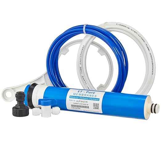 3 Stage Reverse Osmosis RO Water Filter | 75 Gallons Filtration Per Day | Easy DIY Install | Purified Water Removes Chlorine, Fluoride, Nitrates, and Heavy Metals