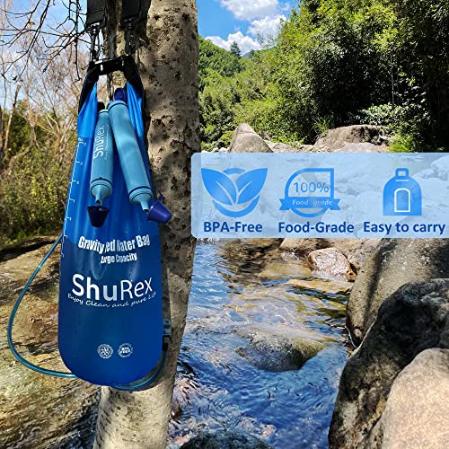12L Gravity Fed Water Filtration System with Adjustable Tree Strap