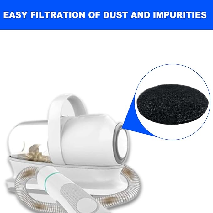 VideoPUP Replacement 10pcs Sponges Filter Kit Compatible with Neakasa/Neabot P1 Pro Pet Grooming Kit & Vacuum Cleaner - AquaVibe