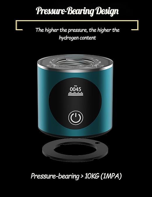 Hydrogen Water Bottle Generator, Outdoor Portable Hydrogen Rich Health Cup, Rechargeable Hydrogen Bottle, Hydrogen Water Ionizer Machine for Home Office Exercise Travel