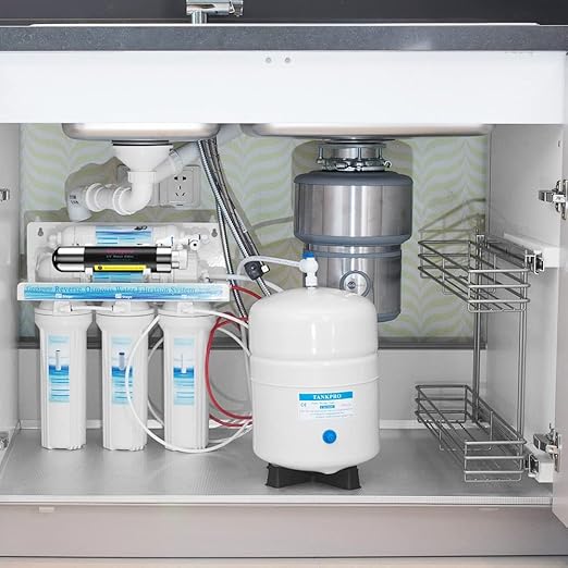 Geekpure 6 Stage Reverse Osmosis RO Drinking Water Filter System with UV Filter-75GPD - AquaVibe