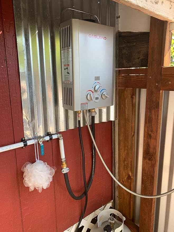 GASLAND BE158S Tankless Water Heater Propane – CSA Certified, 41,000 BTU, 1.58 GPM, Digital Display & Multi-Protection Portable Hot Water Heater for Camping, RV, Off-Grid & Outdoor Showers