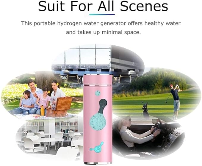 260Ml Hydrogen Water Ionizer Maker Alkaline Hydrogen Water Bottle Water Filter Purifier Keep Body Hydrated Rechargeable High Concentration Hydrogen Water Generator