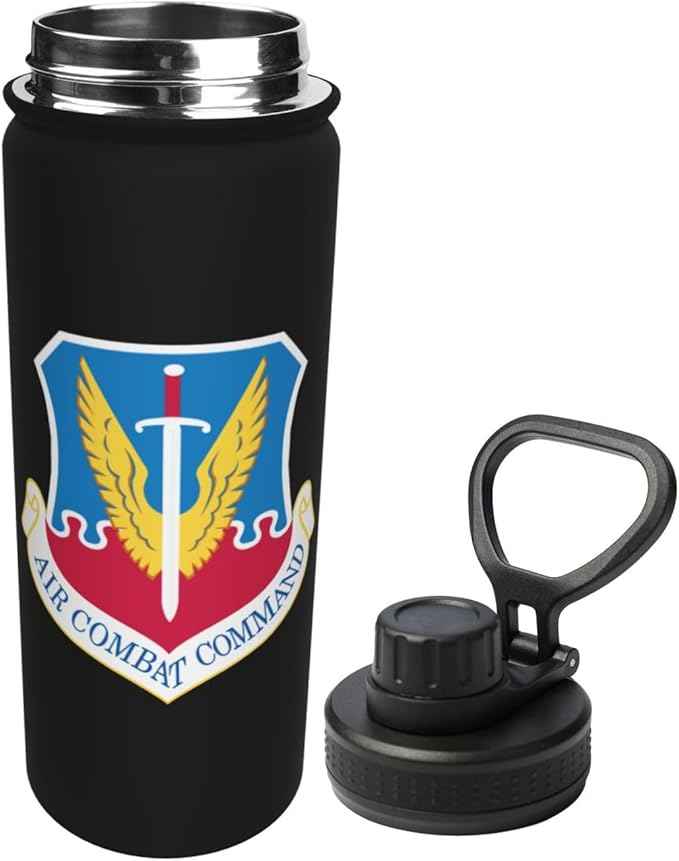 Acc Shield Water Bottle 18 Oz Stainless Steel Water Bottles Leak Proof Outdoor Sports Insulated Water Bottle Funny Bottle Water