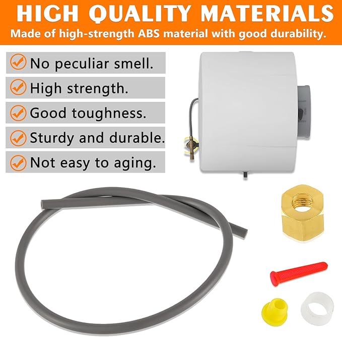 4335 Feed Tube Assembly for April-aire Humidifier 400, 500, 600 Series,Includes Humidifier Parts Yellow Orifice (4231), Drain Type in-Line Strainer (4004), Compression Sleeve and Nut (4335) - AquaVibe