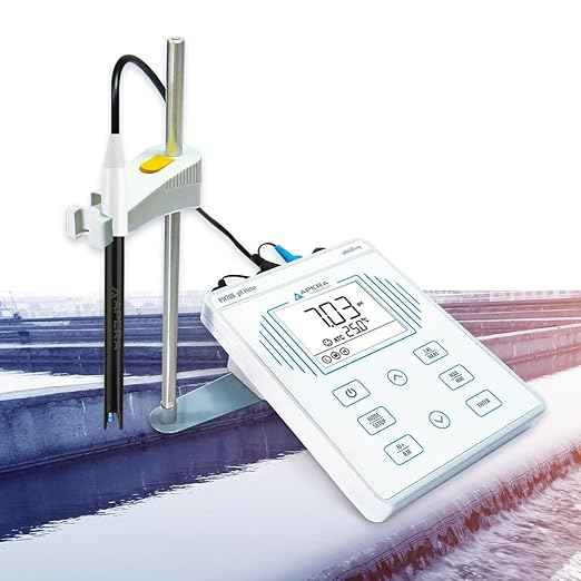 Apera Instruments PH700-WW Benchtop Lab pH Meter for Dirty Liquid Samples e.g. Wastewater, Suspensions, Emulsions, and Slurries