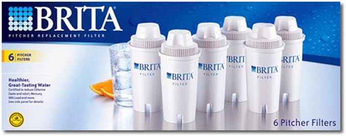 Brita Replacement Filter for Pitchers (6 Pack)