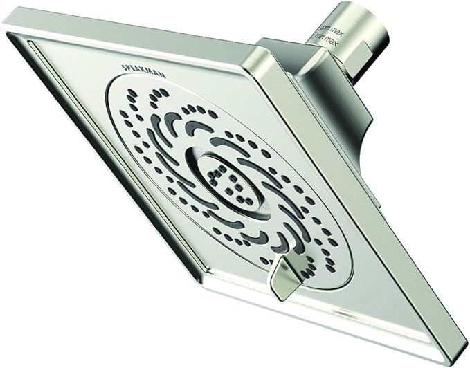 Speakman S-5002-BN-E2 Rainier Exhilaration High Pressure Fixed Shower Head, 2 GPM, Brushed Nickel