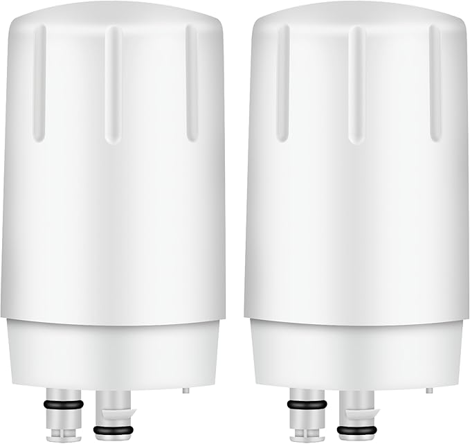Sink Filter Replacement for Brita Faucet filter, Fits All Brita 36311 On Tap Water Filtration System, BPA-Free, Reduces Lead, Fits 36311, FR-200, FF-100 Sink Faucet Filter, White, 2 Packs SETFEEL