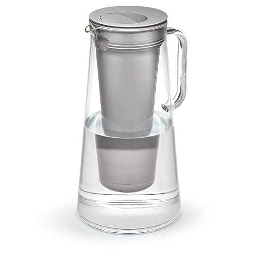 LifeStraw Home – Water Filter Pitcher, 10-Cup, Pebble, BPA Free Designed for Everyday Protection Against Bacteria, parasites, microplastics, Lead, Mercury, PFAS and a Variety of Chemicals