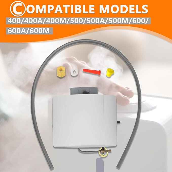 4335 Feed Tube Assembly for April-aire Humidifier 400, 500, 600 Series,Includes Humidifier Parts Yellow Orifice (4231), Drain Type in-Line Strainer (4004), Compression Sleeve and Nut (4335) - AquaVibe