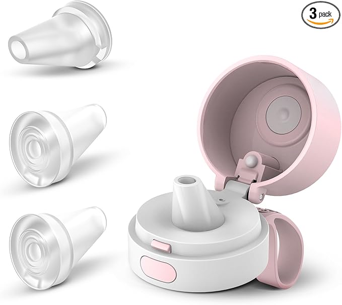 PHILIPS Water Bottle Mouthpiece Replacement for Everyday Gozero Water Bottle, 3 PCS BPA-Free Food Grade Silicone Bite Valve Replacement Parts for Tritan Plastic Bottles and Insulated Bottles