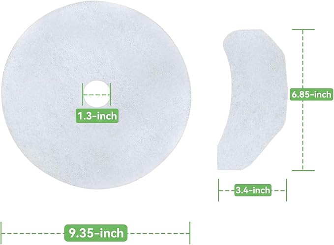 Imncya 25 PCS Compatible Cloth Dryer Filter Set, Cloth Dryer Replacement Include 20 Dryer Exhaust Filters/5 Dryer Air Intake Filters for Panda/Magic Chef/Sonya & Avant Dryers