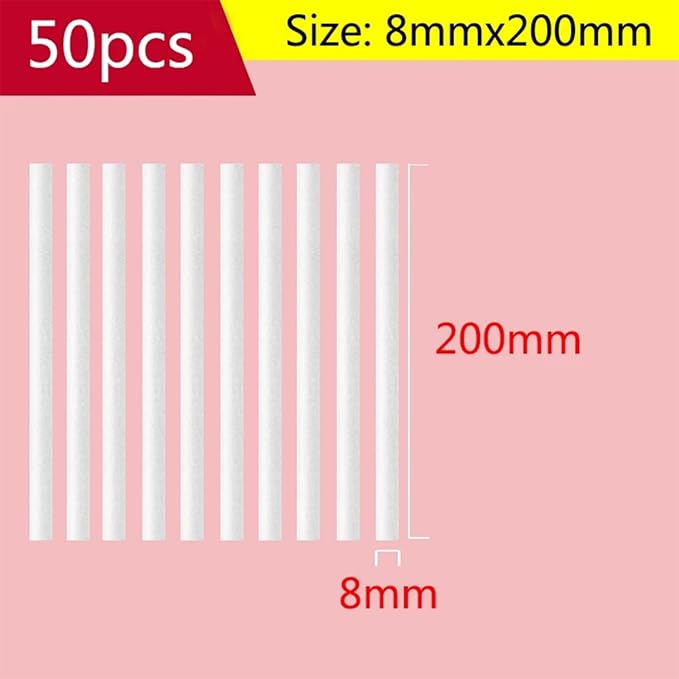 50PCS Humidifier Cotton Wicks Humidifier Filter Sticks Humidifier Replacement Part For Improved Indoor Air - AquaVibe