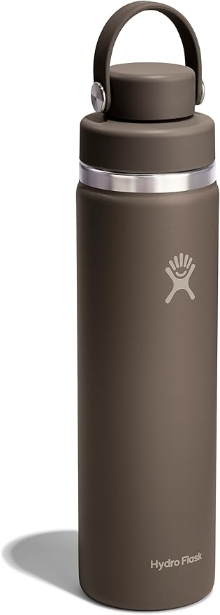 Hydro Flask Water Bottle - Insulated Stainless Steel - Wide Mouth Flex Chug Lid, Non Spill, Leakproof in 24 Oz Sandpiper