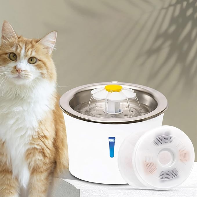Cat Water Fountain Filters Compatible with Catit Fountains, Petilog Carbon and Ion Exchange Resin Pet Fountain Filter Replacement (12)