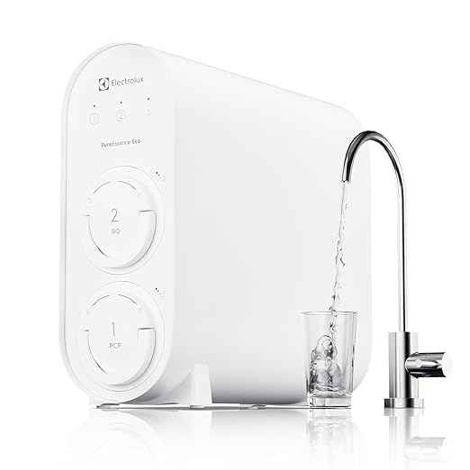 Electrolux Eco Compact Tankless Reverse Osmosis Water Filter, 600GPD, 9-Stage RO Water Filtration System, 3:1 Pure to Drain, Reduces TDS & Fluoride, BPA Free, Mini Size