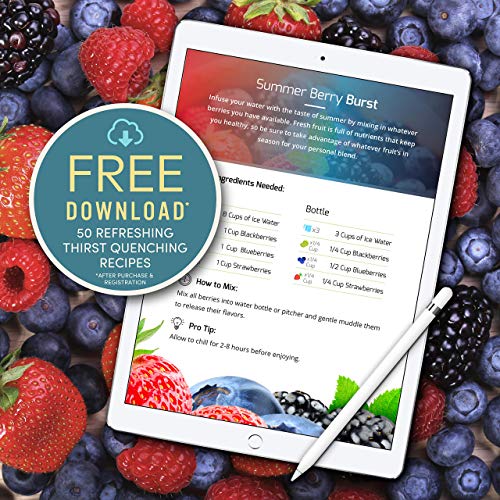 Fruit Infuser Water Bottle with Straw Lid 24 oz