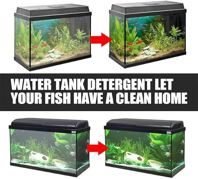 Powerful Aquarium Water Purification Tablet for Fish Tank,Water Purification Tablets for Fish Tank,Remove All Kinds of Turbidity from Fish TankWater (2PC)