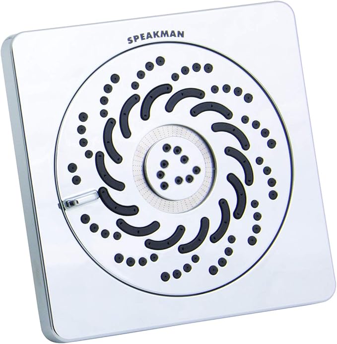 Speakman S-5001-E175 Kubos Exhilaration High Pressure Fixed Shower Head, 1.75 GPM, Polished Chrome