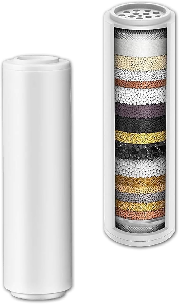 Shower Filter Replacement Cartridge for Yiktop Shower Head Filter, 15 Stage Shower Water Filter, 2 Pack
