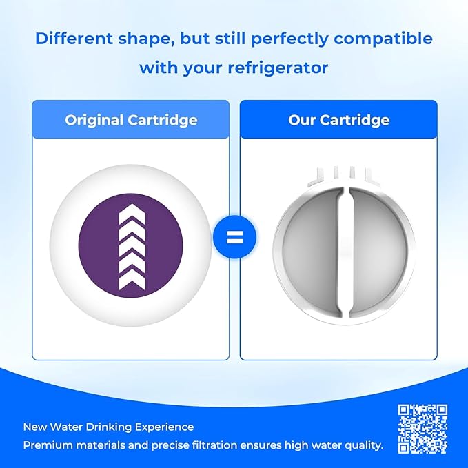 Waterdrop EDR1RXD1 Replacement for Everydrop® Filter 1, Whirlpool® W10295370A, EDR1RXD1B, P8RFWB2L, P4RFWB, WD-F38, Kenmore® 46-9081, 46-9930 Refrigerator Water Filter, 3 Pack