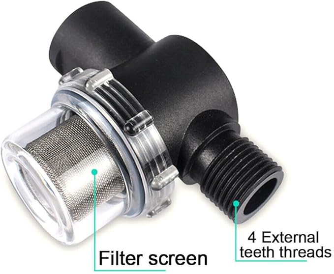 (2 Pieces) Water Pump Filter Replacement for Motorhome 1/2 Rotating Tube Strainer with 50 Mesh Stainless Steel Filter Screen Compatible with WFCO or Shurflo Pumps