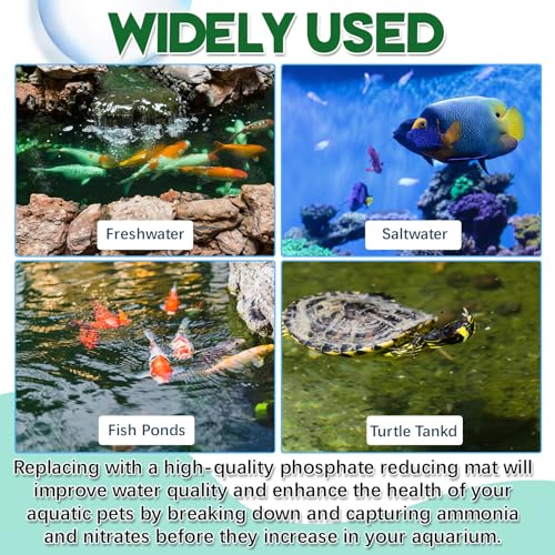 4 Pack Aquarium Filter Media Pads (4 Count)