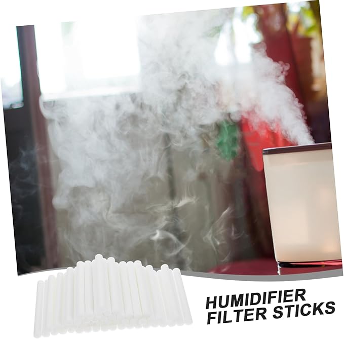 ERINGOGO 50pcs Cotton Sticks Filter for Humidifier Essential Oil Diffuser Accessory Car Diffuser Bedside Humidifier Filter Replacement Fragrant Volatile Sticks White - AquaVibe