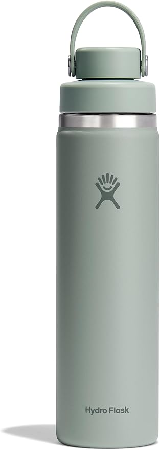 Hydro Flask Water Bottle - Insulated Stainless Steel - Wide Chug Lid, Non Spill, Leakproof in 24 Oz Tonal Agave Green