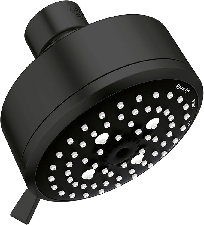 GROHE Tempesta Cosmopolitan 100 4 Spray Shower Head, Hard Graphite
