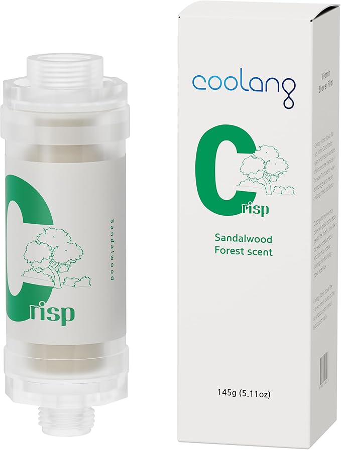 Universal Vita C Shower Filter: Unveil Radiant Skin & Hair with K-Beauty Secrets (Crisp-Sandalwood)