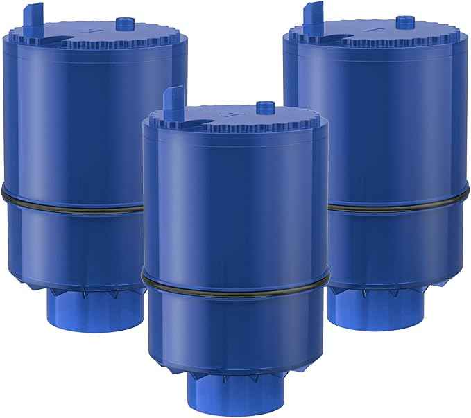 Fil-Fresh 3-Pack PURWater Filter Replacement for RF-9999 PURPLUS Faucet Water Filtration System, NSF Certified, Replace Mineral Core Faucet Mount Water Filter