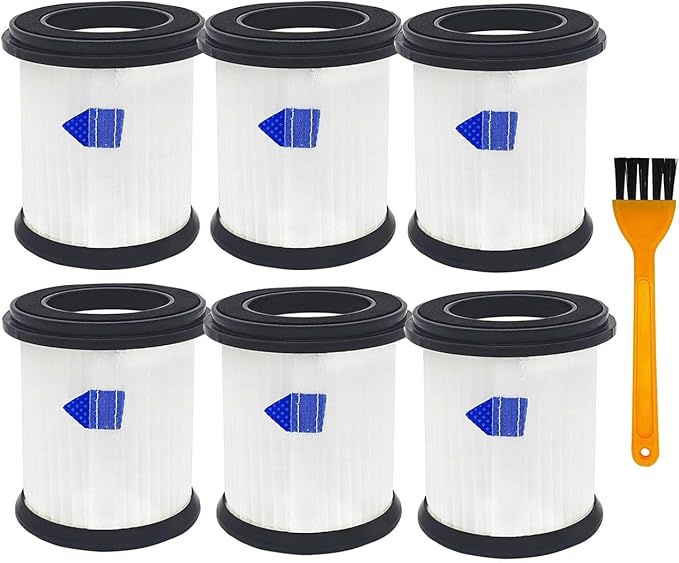 High-Efficiency Filter Replacement for INSE N5S N5T S6T S6P Pro S610/TMA T120 T121 T151 T150 T220 T210 T181 T180 T220 Cordless Vacuum Cleaner -6 pack+1pc Brush - AquaVibe