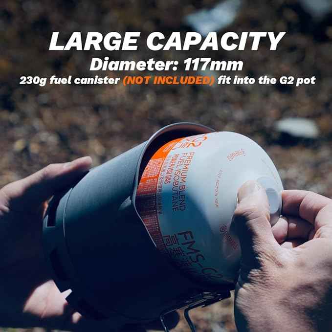 Fire-Maple Petrel Quickboil Pro Ultralight Cooking System – Compact & Fast-Boiling Backpacking Stove Pot Set, Ideal for Hiking, Solo Camping, Travelling, Hunting Trips | Petrel G2 Cooking Set