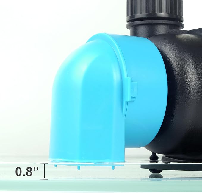 660GPH Aquarium Return pump with LCD display controller, DC 24V 25W aquarium pump for saltwater freshwater aquarium,fish tank,sump,20 speeds ECO Quiet Submersible and inline pump - AquaVibe