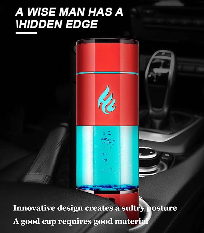 300ML Portable Hydrogen Water Generator, 5000PPB High Concentration Hydrogen Water Generator, with Breathing Light, Relieve Fatigue and Improve Sleep