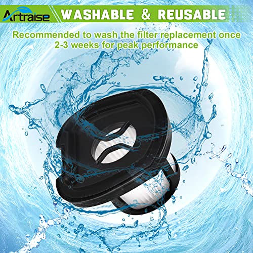 4 Pack 2390A Filter Replacement for Bissell Pet Hair Eraser Filter Hand (4 Count)