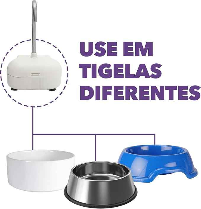 Aqua MINI Portable Pet Water Fountain - Automatic Drinking Bowl for Cats and Dogs - Stainless Steel Faucet - Replaceable Filters - Easy Cleaning - Ideal for Multiple Pets - 1.2L/42 fl oz - Blue