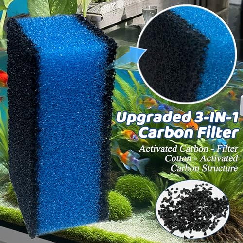2 Sets of 3 Stage Filtration Filter for AquaClear 30 Power Filter (8 Count)