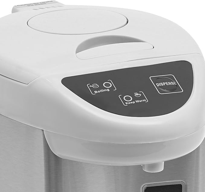 Electric Kettle, 5.8 L/196 Oz Electric Hot Water Urn Pot Dispenser, 304 Stainless Steel Water Boiler Warmer, 110V 750W Multi-Function Smart Kettle with Removable Water Tank for Offices Home (Grey)