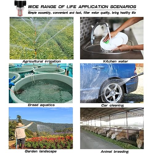 Garden Pond 1 inch Mesh Strainer Water Pump Filter Thread Inline Filter Strainer High Pipeline Filter for RV