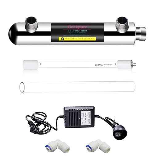 Geekpure 6 Watt UV Water Filter Upgrade for Reverse Osmosis RO Filtration System(0.5-1 GPM) - AquaVibe
