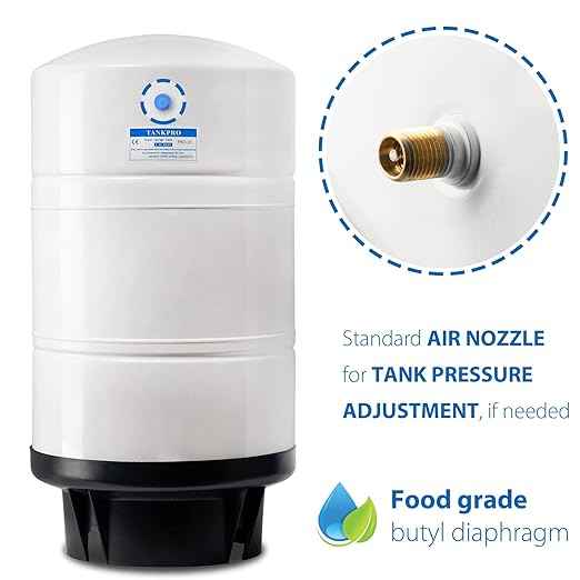 iSpring T20M 20 Gallon Pre-Pressurized Tank for Reverse Osmosis (RO) Systems & RCC7AK, NSF Certified 75 GPD, Alkaline 6-Stage Reverse Osmosis System