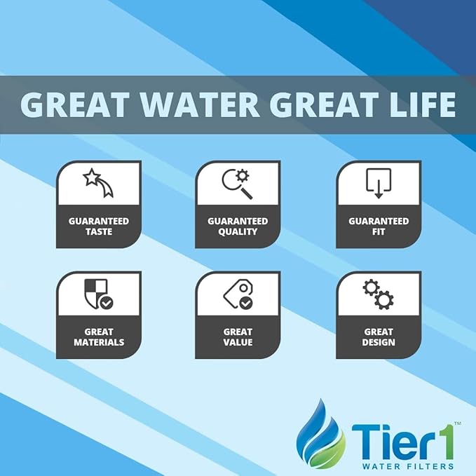 Tier1 20 Micron 20 Inch x 4.5 Inch | Spun Wound Polypropylene Whole House Sediment Water Filter Replacement Cartridge | Compatible with Pentek DGD-7525-20, 155356-43, P20-20BB, Home Water Filter