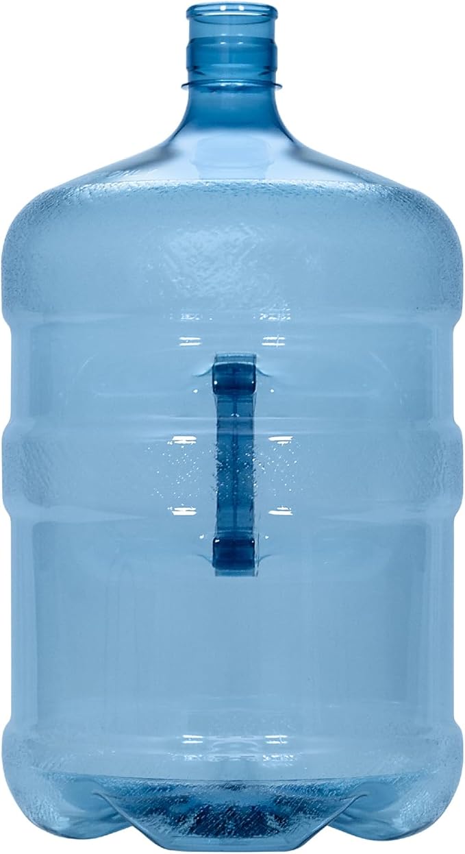 Brio B.P.A. Free 5 Gallon Plastic Crown Cap Reusable Water Bottle Container