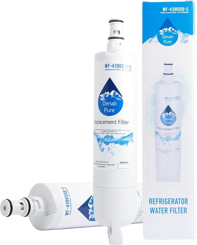 Replacement for Whirlpool ED5FHEXNS00 Refrigerator Water Filter - Compatible with Whirlpool 4396508, 4396510 Fridge Water Filter Cartridge