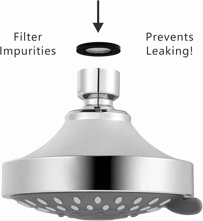 Voolan 3 Pack 3/4" Shower Head Gasket, Washer Filters Water Impurities, Creates A Seal to Prevent Leakage, for 1/2" Shower Head