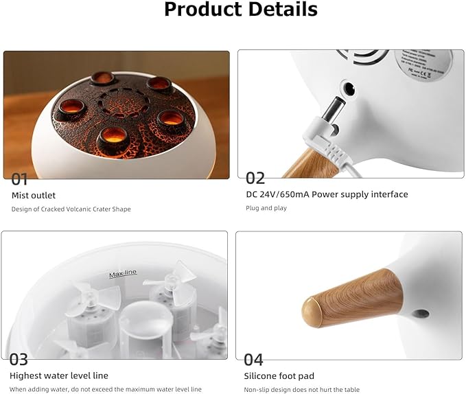 Jellyfish Diffuser with Remote, Smart LED Jelly Fish Humidifier with Music Rhythm Mist, Color-Changing Lights, 250ml Aroma Diffuser, Auto Shut-Off & Timer, for Bedroom, Office, Gifts