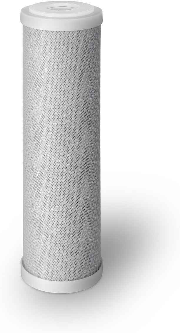 Replacement Filter for One Stage Countertop Drinking Water Filtration System Block Activated Carbon Cartridge 5 Micron WELL-MATCHED with WFPFC8002, WFPFC9001, WHCF-WHWC, WHEF-WHWC, FXWTC, SCWH-5